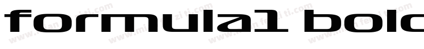 formula1 bold字体转换